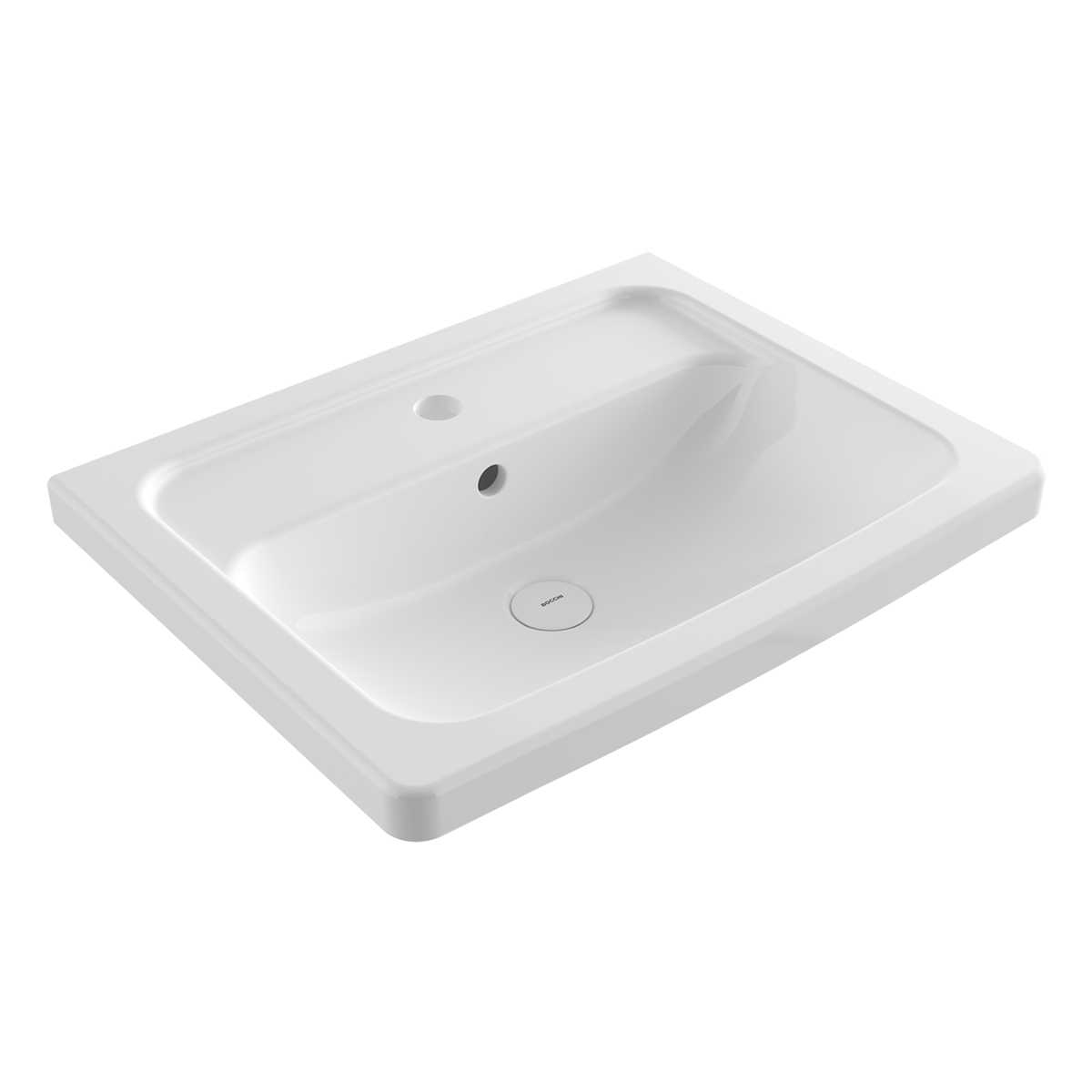 Bocchi Taormina Pro 57 cm Lavabo Parlak Beyaz ürün görseli