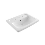 Bocchi Taormina Pro 57 cm Üç Armatür Delikli Lavabo Parlak Beyaz ürün görseli