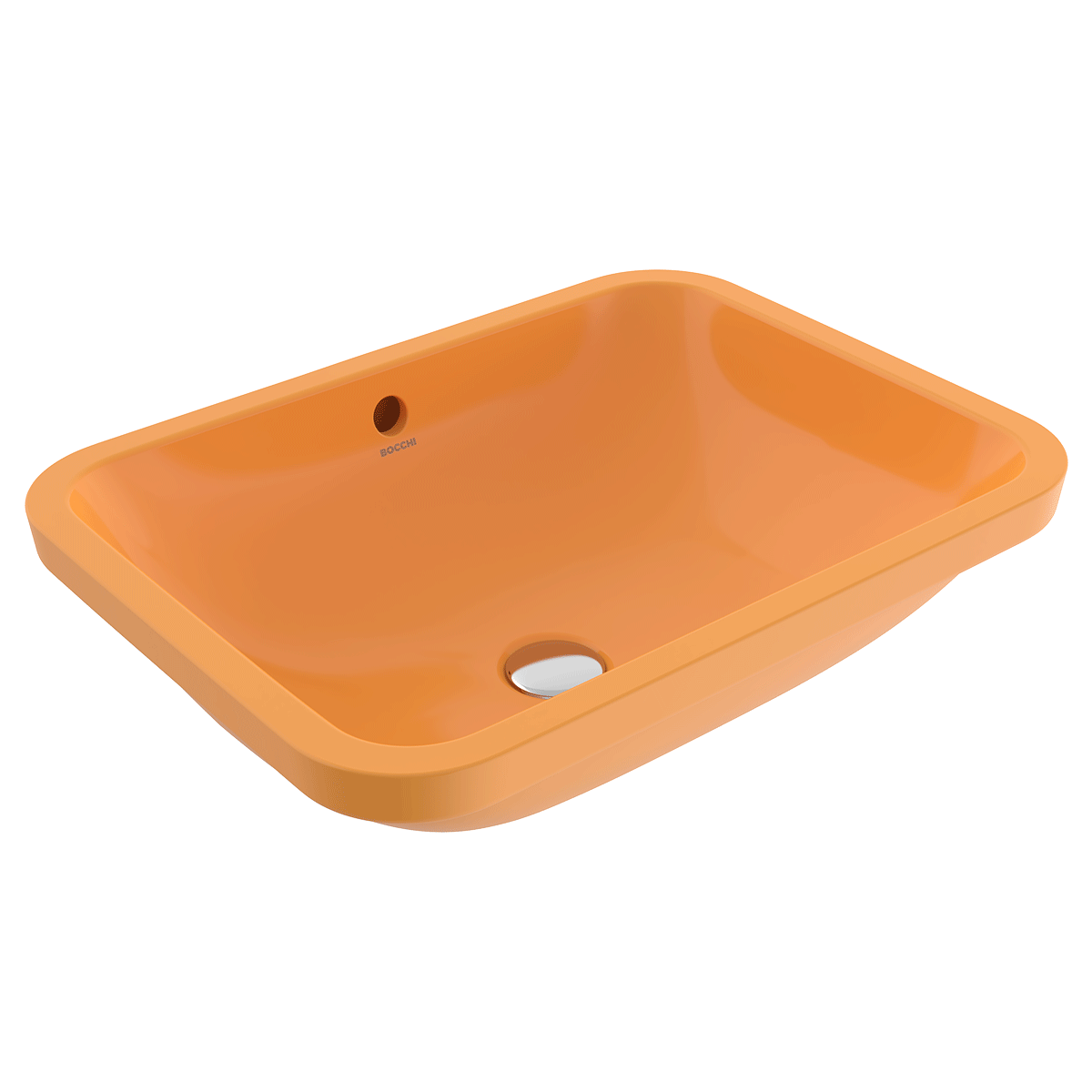 Bocchi Scala Arch Tezgâh Altı Lavabo 55 cm Parlak Mandalina Sarısı