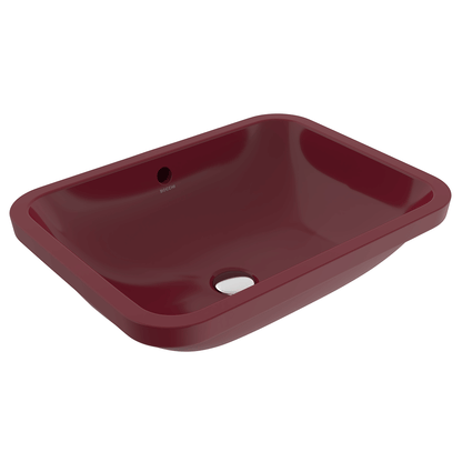 Bocchi Scala Arch 55 cm tezgâh altı lavabo Parlak Burgonya Bordosu