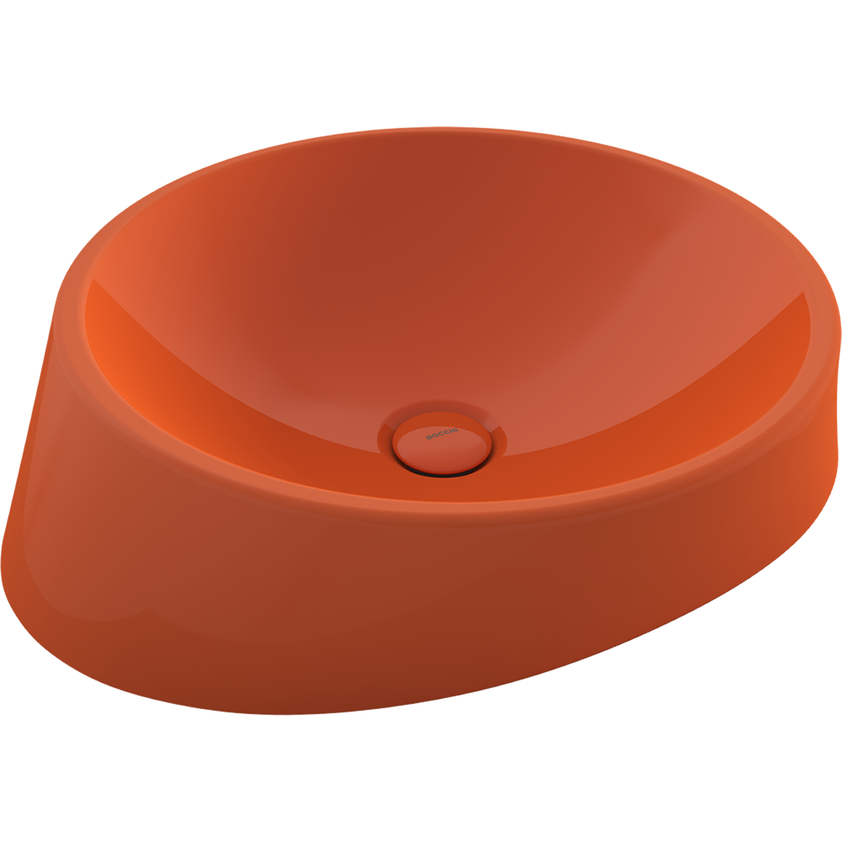 Bocchi Venezia 56 cm Çanak Lavabo Parlak Turuncu