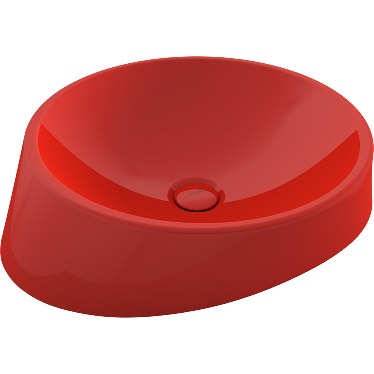 Bocchi Venezia 56 cm Çanak Lavabo Parlak Kırmızı