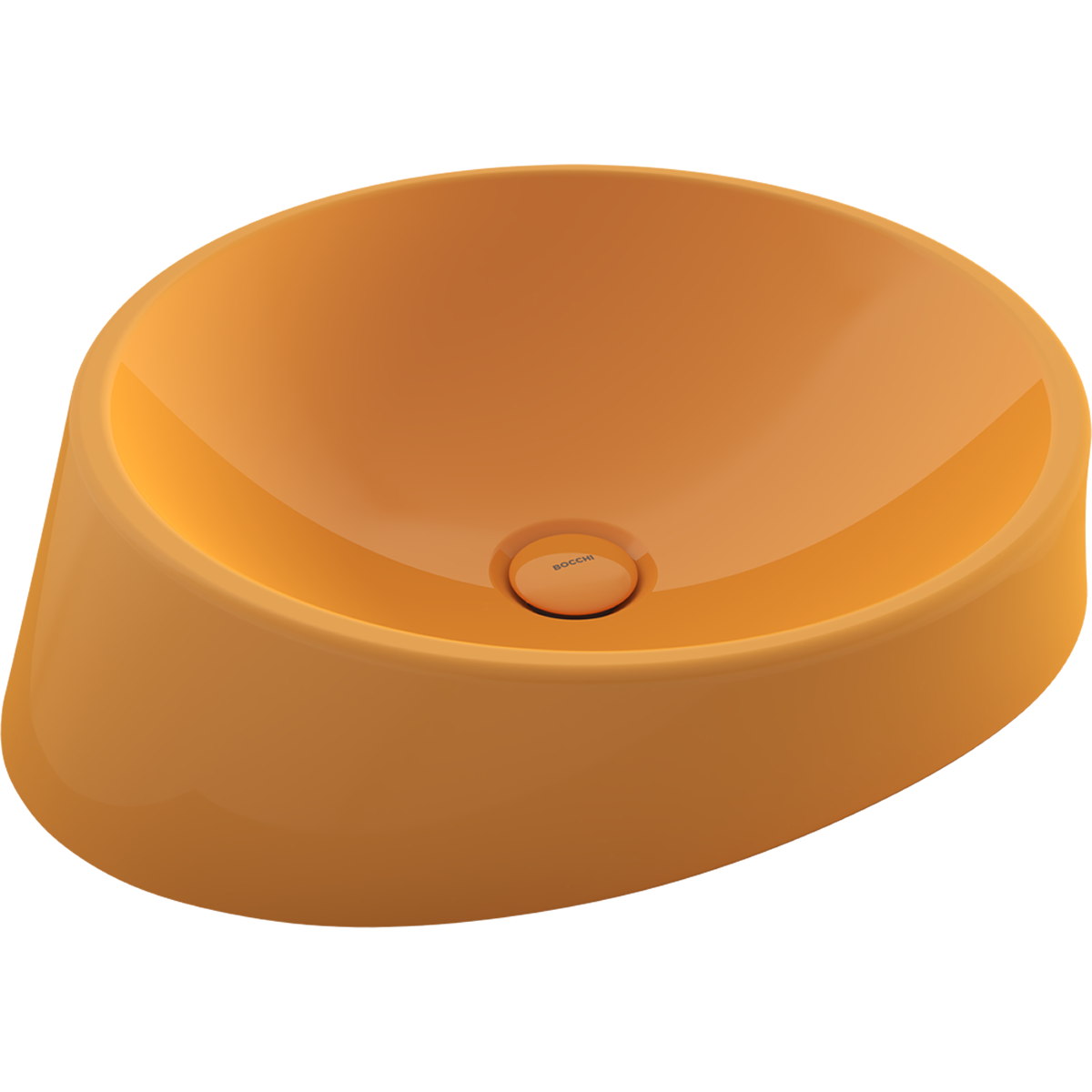 Bocchi Venezia 56 cm Çanak Lavabo Parlak Mandalina Sarısı
