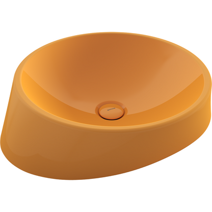 Bocchi Venezia 56 cm Çanak Lavabo Parlak Mandalina Sarısı