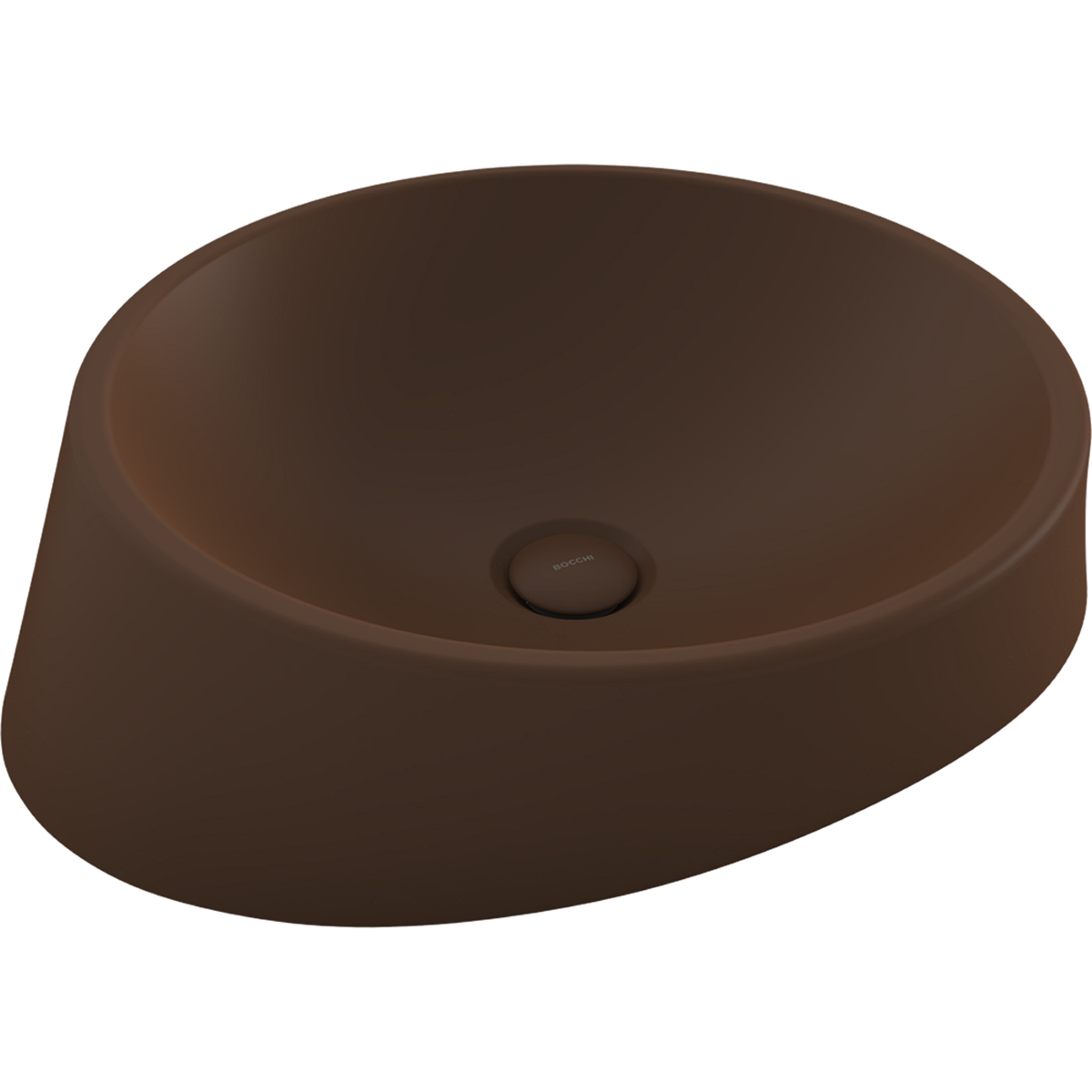 Bocchi Venezia 56 cm Çanak Lavabo Mat Kahve