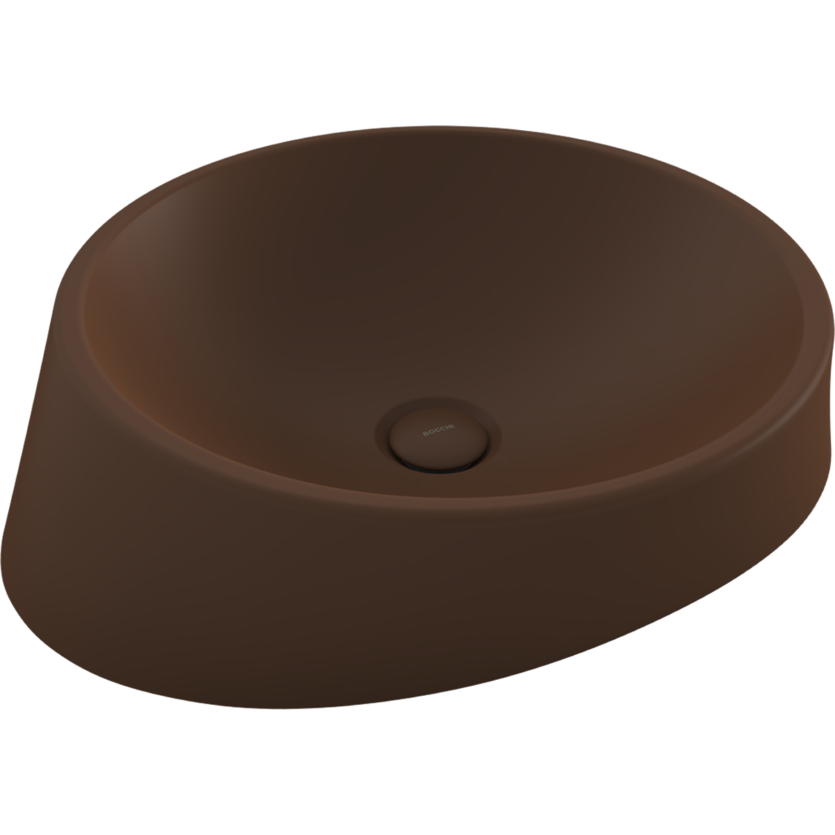 Bocchi Venezia 56 cm Çanak Lavabo Mat Kahve