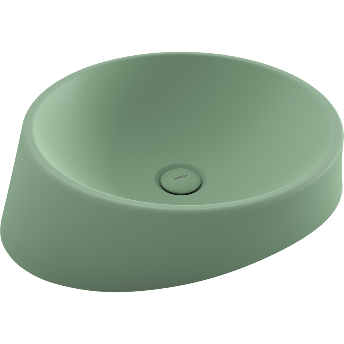 Bocchi Venezia 56 cm Çanak Lavabo Mat Mint Yeşil