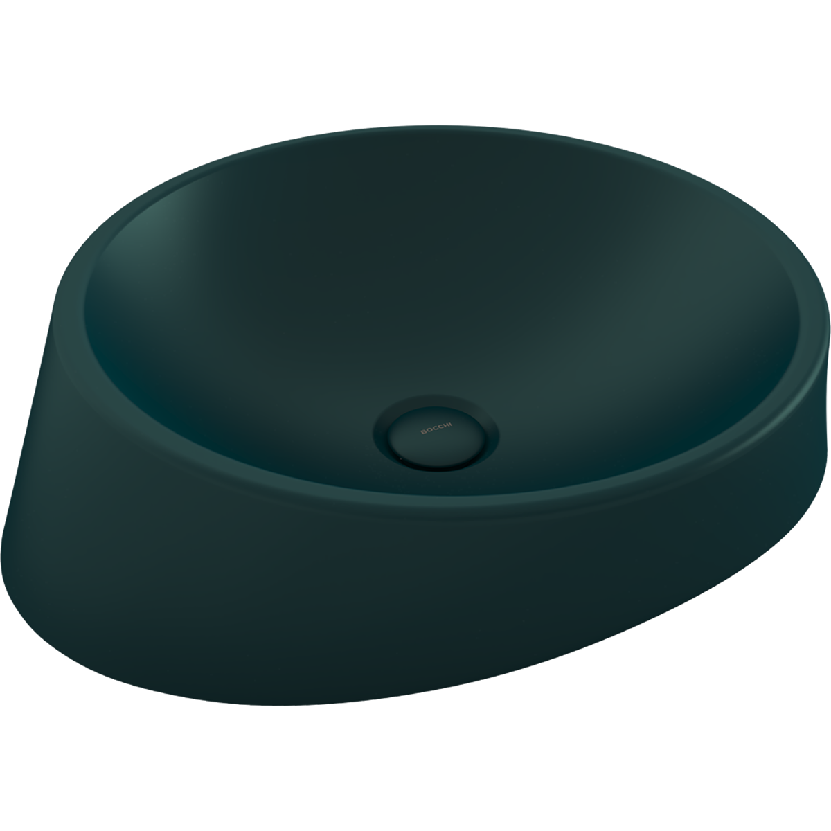 Bocchi Venezia 56 cm Çanak Lavabo Mat Petrol Mavisi