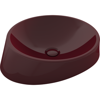 Bocchi Venezia 56 cm Çanak Lavabo Parlak Burgonya Bordosu
