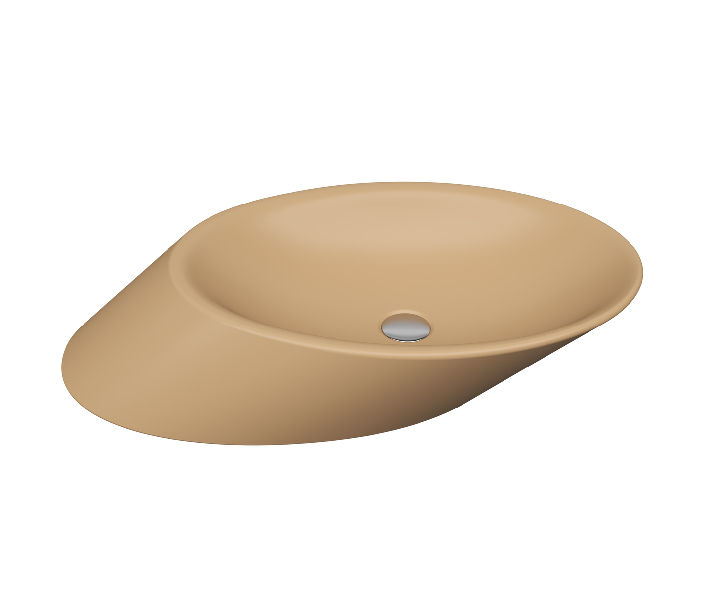 Bocchi Vessel Yatay Çanak Lavabo 72 cm Mat Kaşmir