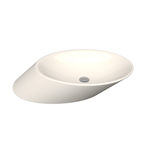 Bocchi Vessel Yatay Çanak Lavabo 72 cm Parlak Bisküvi