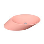 Bocchi Vessel Yatay Çanak Lavabo 72 cm Mat Somon