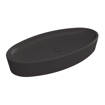 Bocchi Vessel Elips Çanak Lavabo 85 cm Mat Antrasit