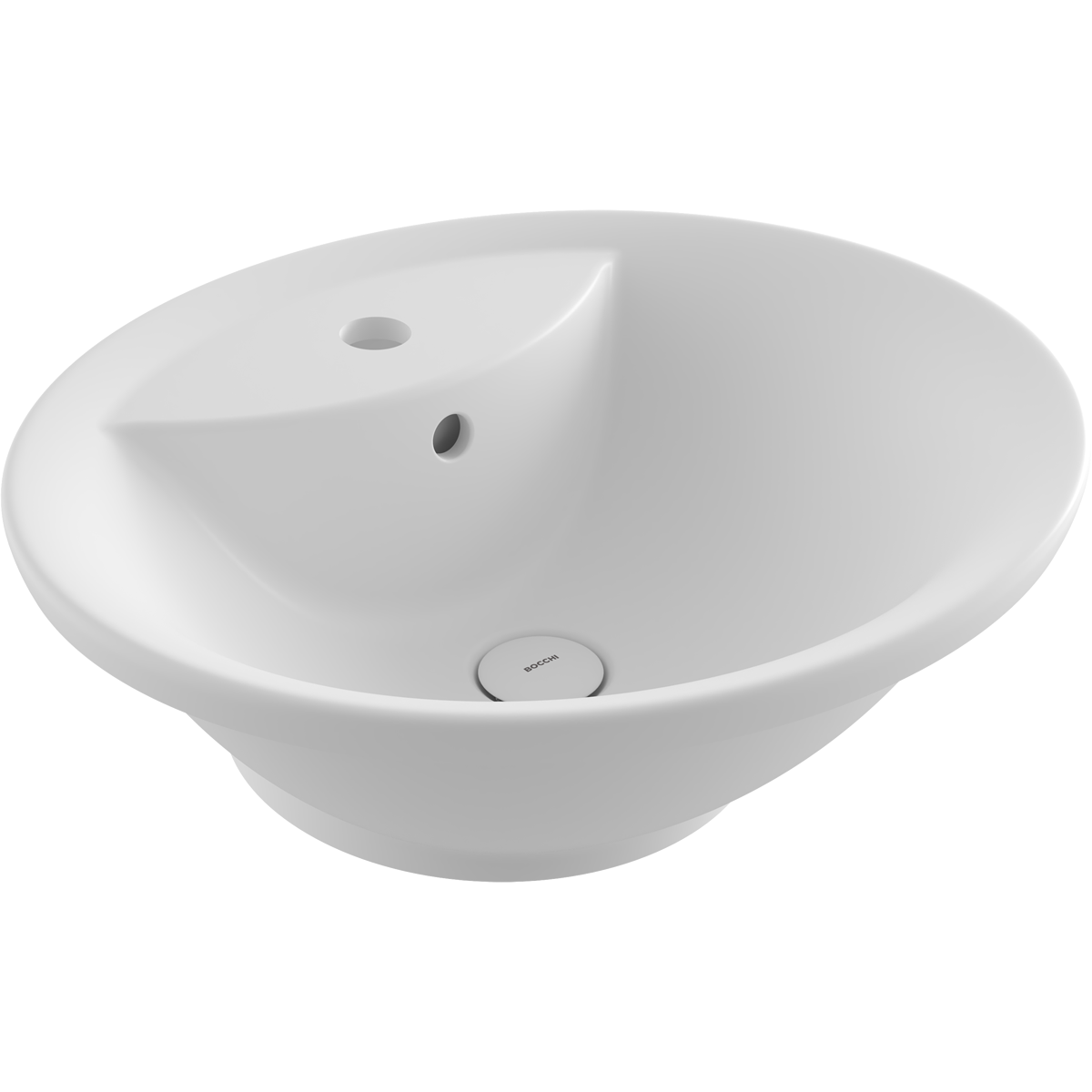 Bocchi Verona 50 cm Mat Beyaz Tezgâh Üstü Lavabo