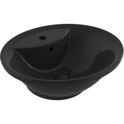 Bocchi Verona 50 cm Parlak Siyah Tezgâh Üstü Lavabo