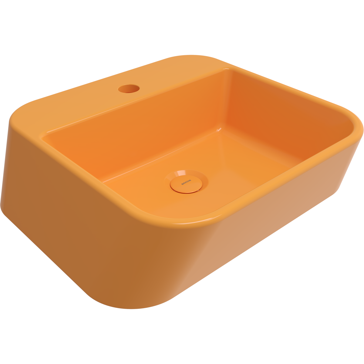 Bocchi Firenze Çanak Lavabo 50 cm Parlak Mandalina Sarısı