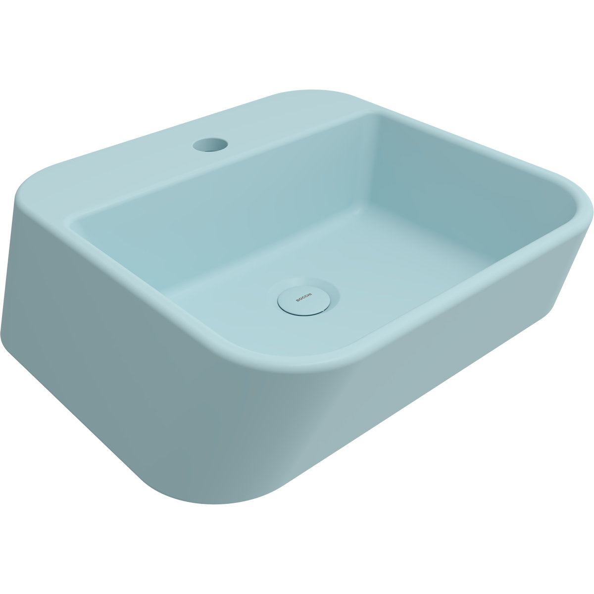 Bocchi Firenze Çanak Lavabo 50 cm Mat Buz Mavisi