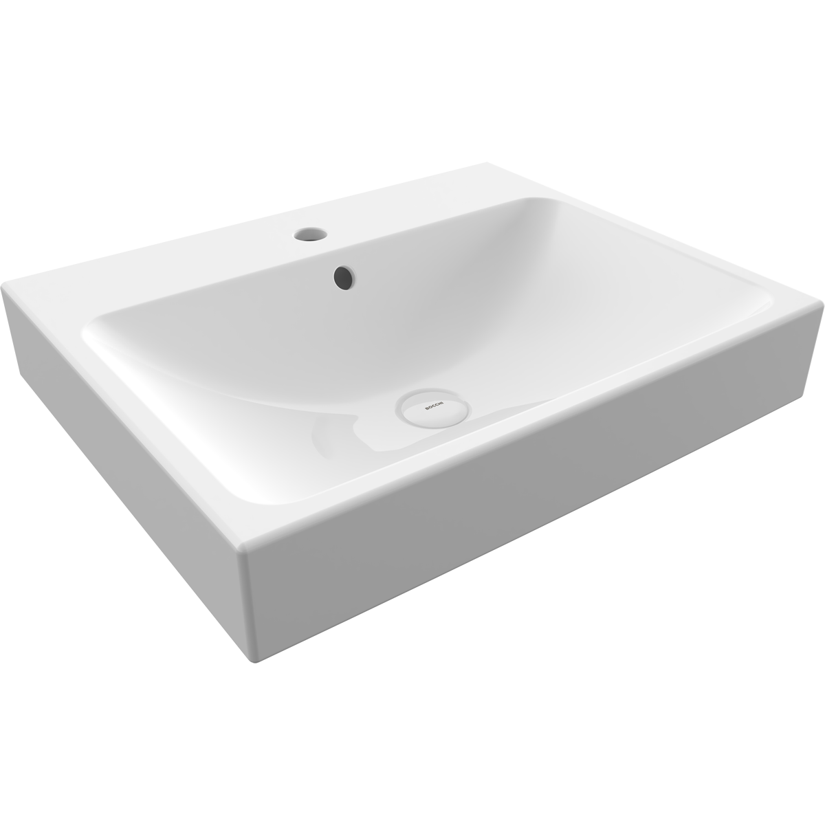 Bocchi Scala Arch Tezgâh Üstü Lavabo 60 cm Parlak Beyaz ürün görseli