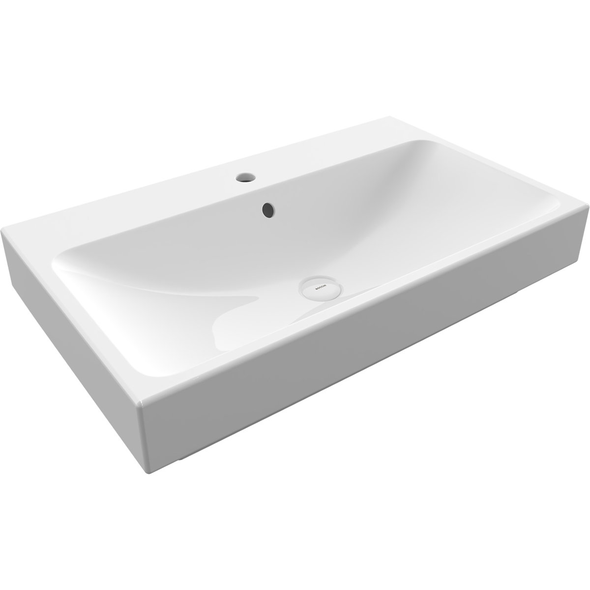 Bocchi Scala Arch Tezgâh Üstü Lavabo 80 cm Parlak Beyaz ürün görseli