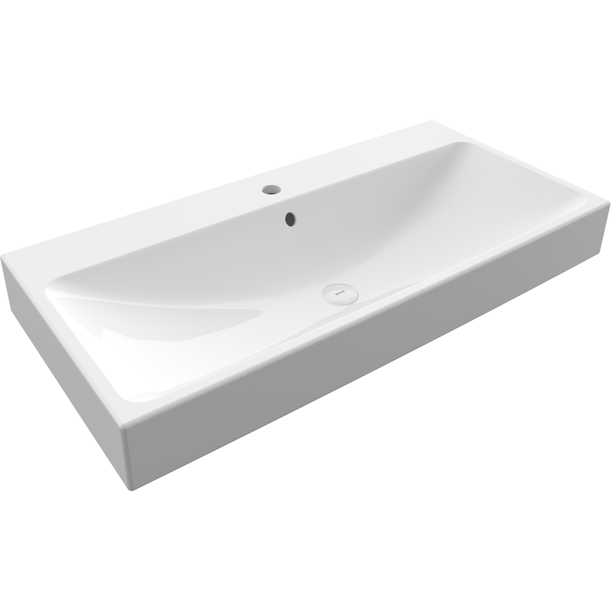 Bocchi Scala Arch Tezgâh Üstü Lavabo 100 cm Parlak Beyaz ürün görseli