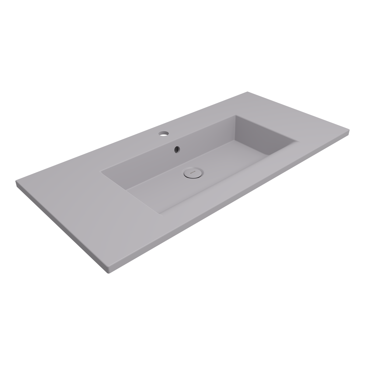 Bocchi Milano Etajerli Lavabo 100 cm Mat Gri ürün görseli