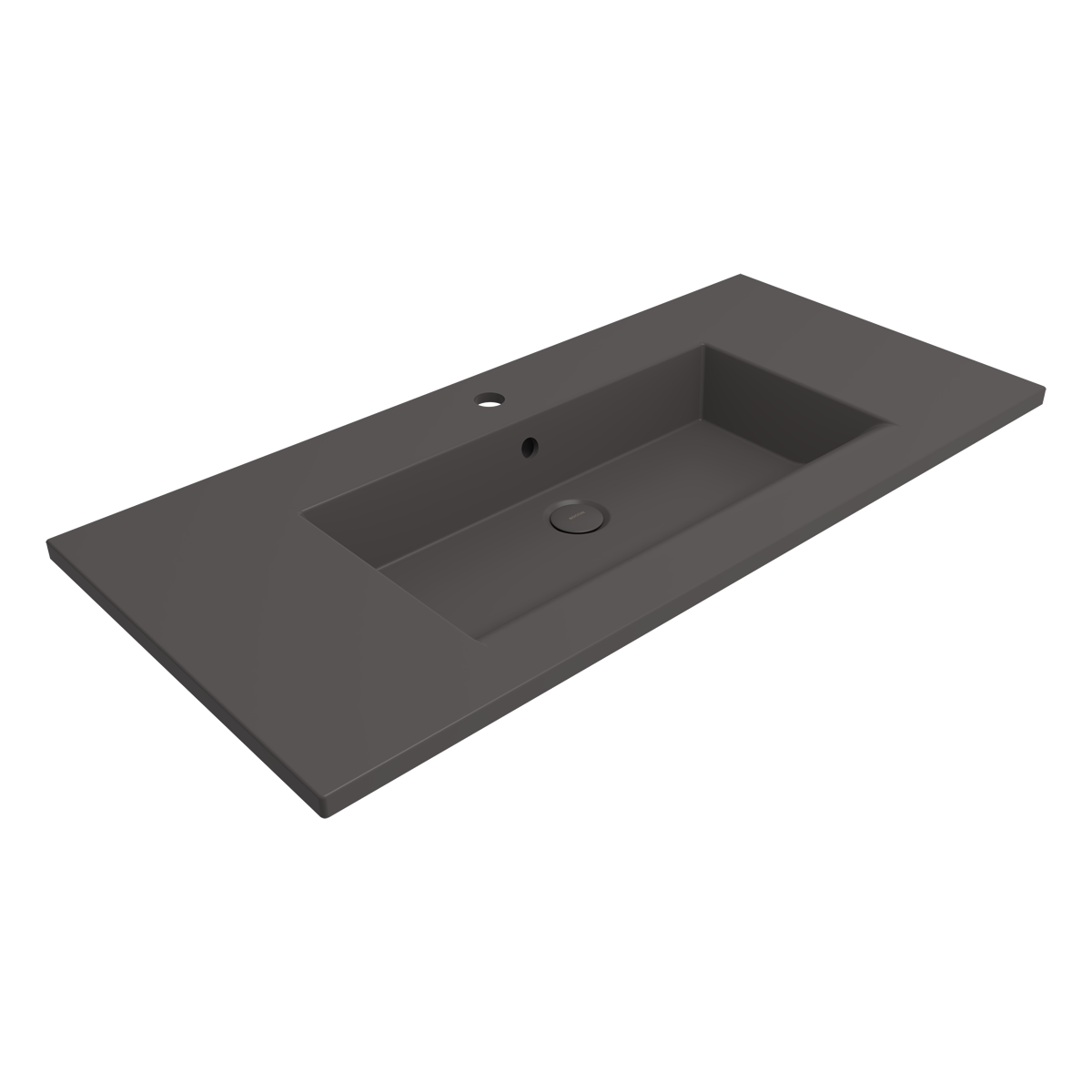 Bocchi Milano Etajerli Lavabo 100 cm Mat Antrasit ürün görseli