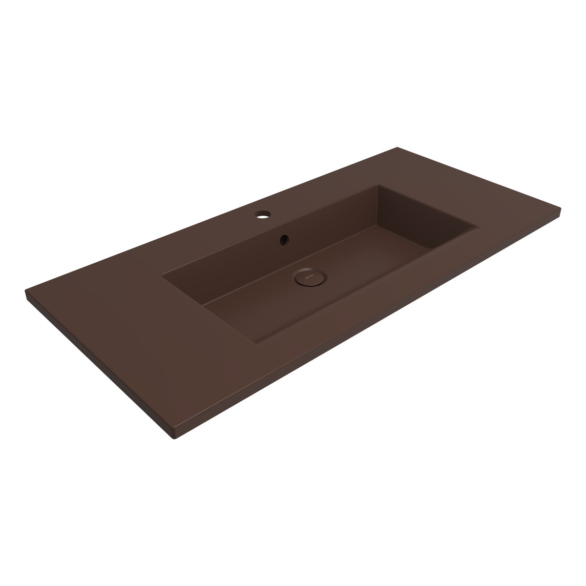 Bocchi Milano Etajerli Lavabo 100 cm Mat Kahve ürün görseli