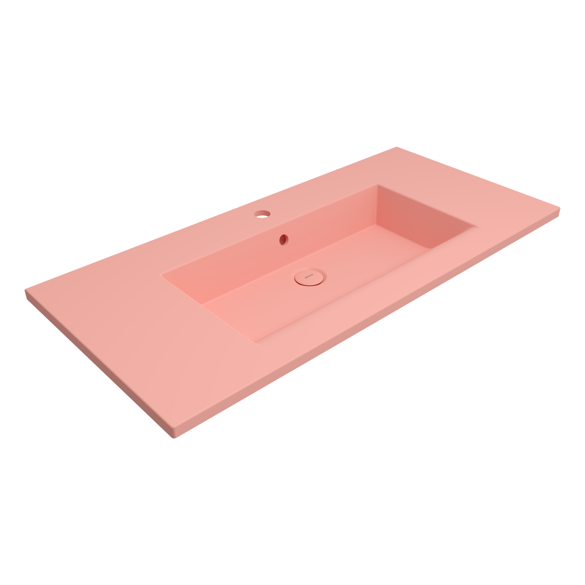 Bocchi Milano Etajerli Lavabo 100 cm Mat Somon ürün görseli
