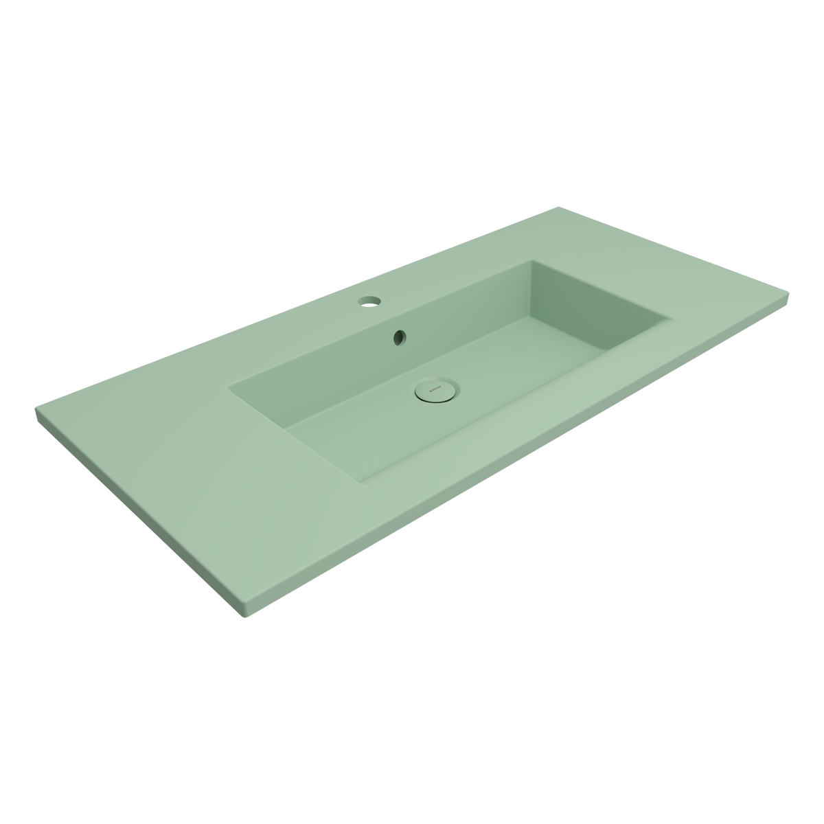 Bocchi Milano Etajerli Lavabo 100 cm Mat Mint Yeşil ürün görseli