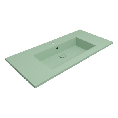 Bocchi Milano Etajerli Lavabo 100 cm Mat Mint Yeşil ürün görseli