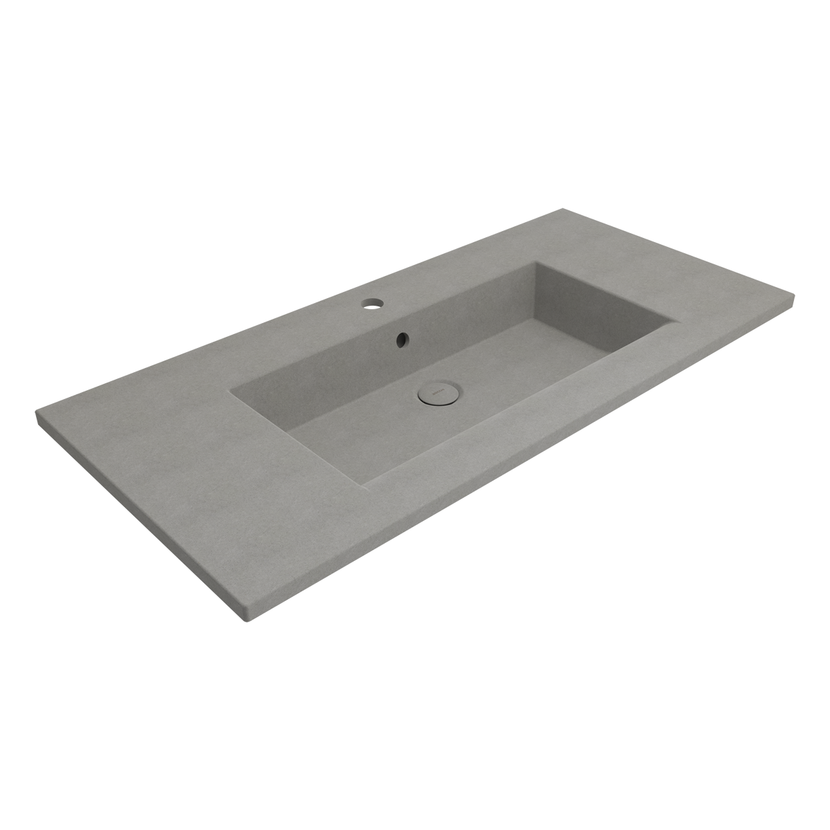 Bocchi Milano Etajerli Lavabo 100 cm Mat Beton ürün görseli