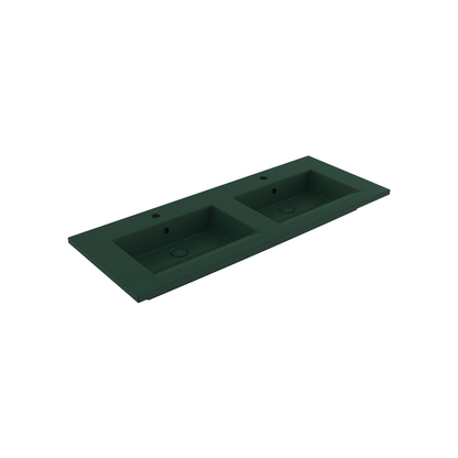 Bocchi Milano Çift Gözlü Lavabo 120 cm Mat Yeşil ürün görseli