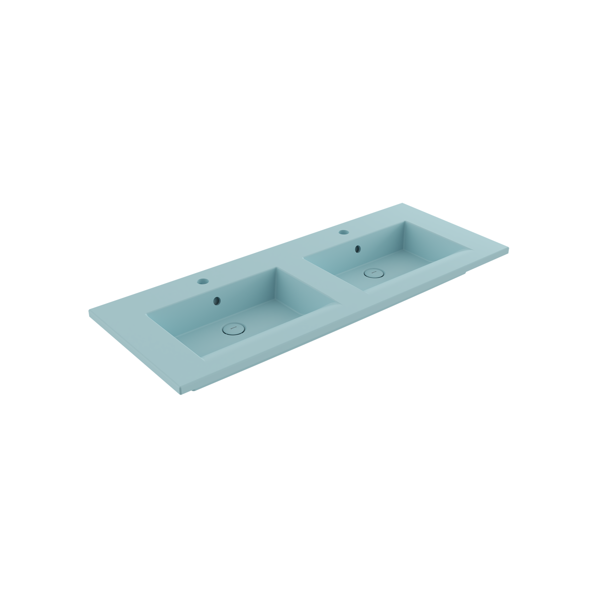 Bocchi Milano Çift Gözlü Lavabo 120 cm Mat Buz Mavisi ürün görseli