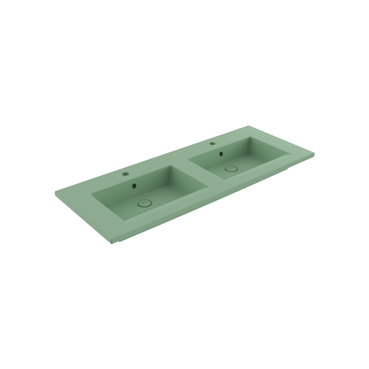 Bocchi Milano Çift Gözlü Lavabo 120 cm Mat Mint Yeşil ürün görseli