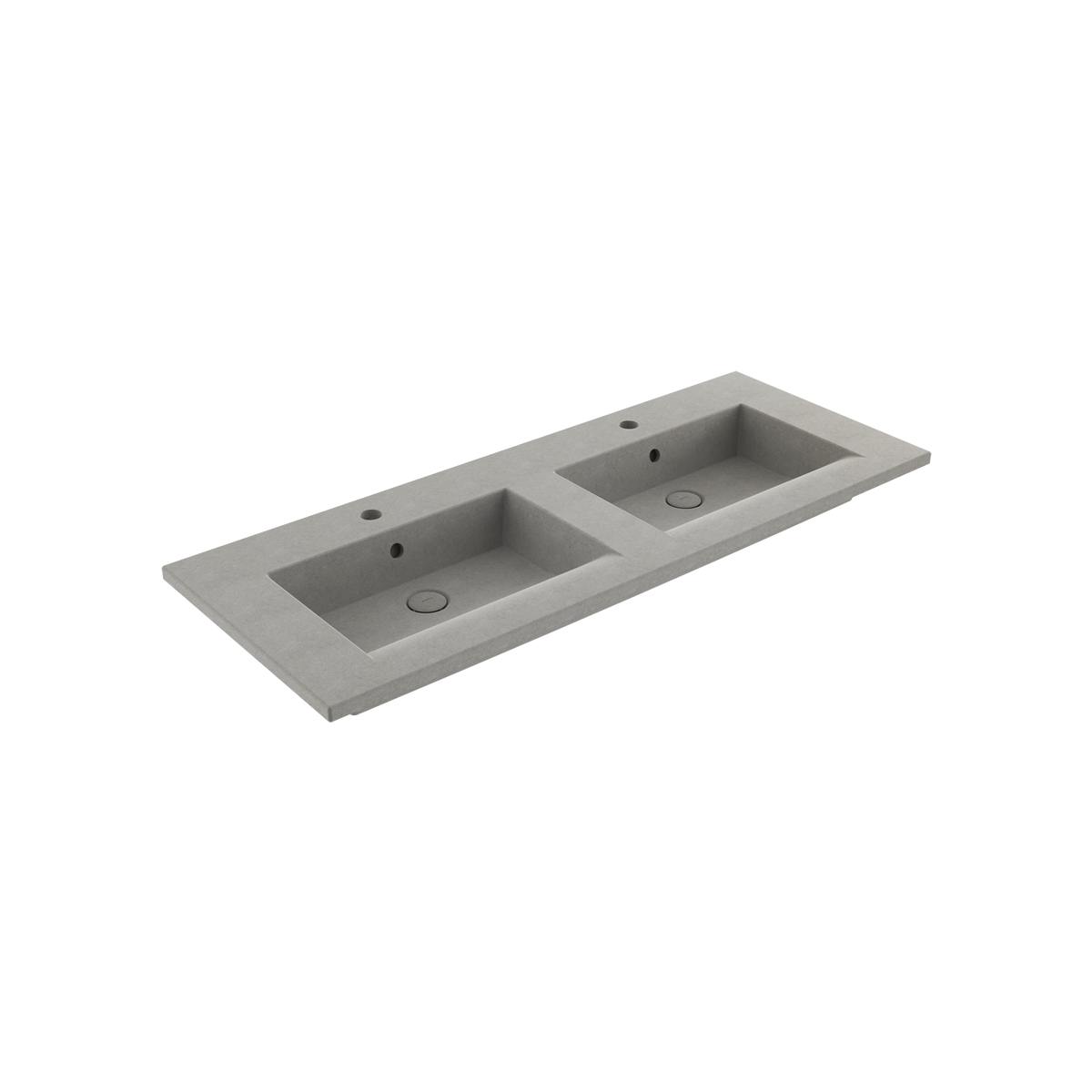Bocchi Milano Çift Gözlü Lavabo 120 cm Mat Beton ürün görseli