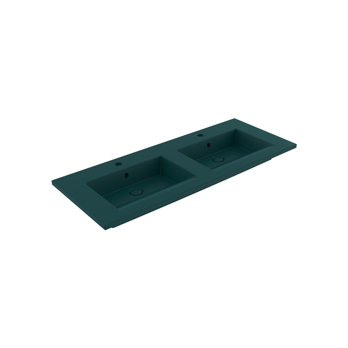 Bocchi Milano Çift Gözlü Lavabo 120 cm Mat Petrol Mavisi ürün görseli