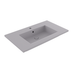 Bocchi Milano Etajerli Lavabo 80 cm Mat Gri ürün görseli