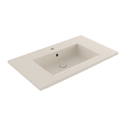 Bocchi Milano Etajerli Lavabo 80 cm Mat Yasemin ürün görseli