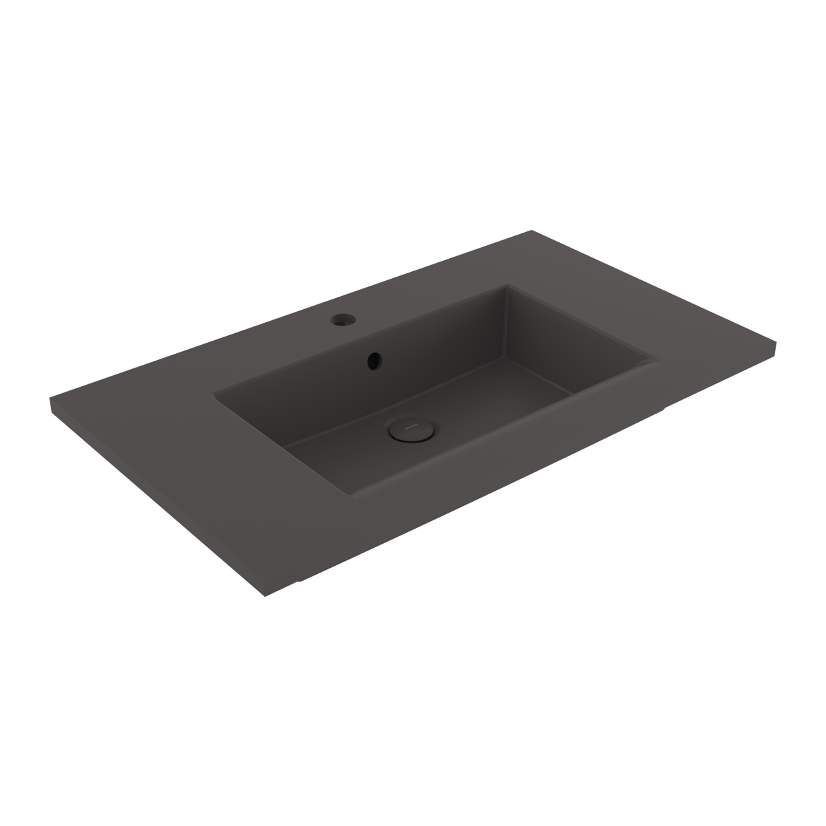 Bocchi Milano Etajerli Lavabo 80 cm Mat Antrasit ürün görseli