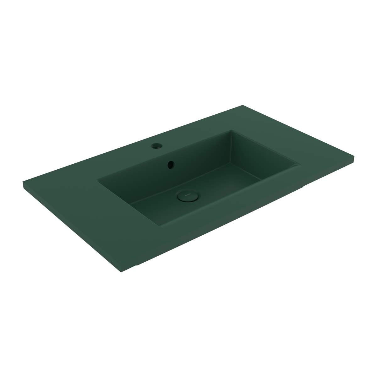Bocchi Milano Etajerli Lavabo 80 cm Mat Yeşil ürün görseli