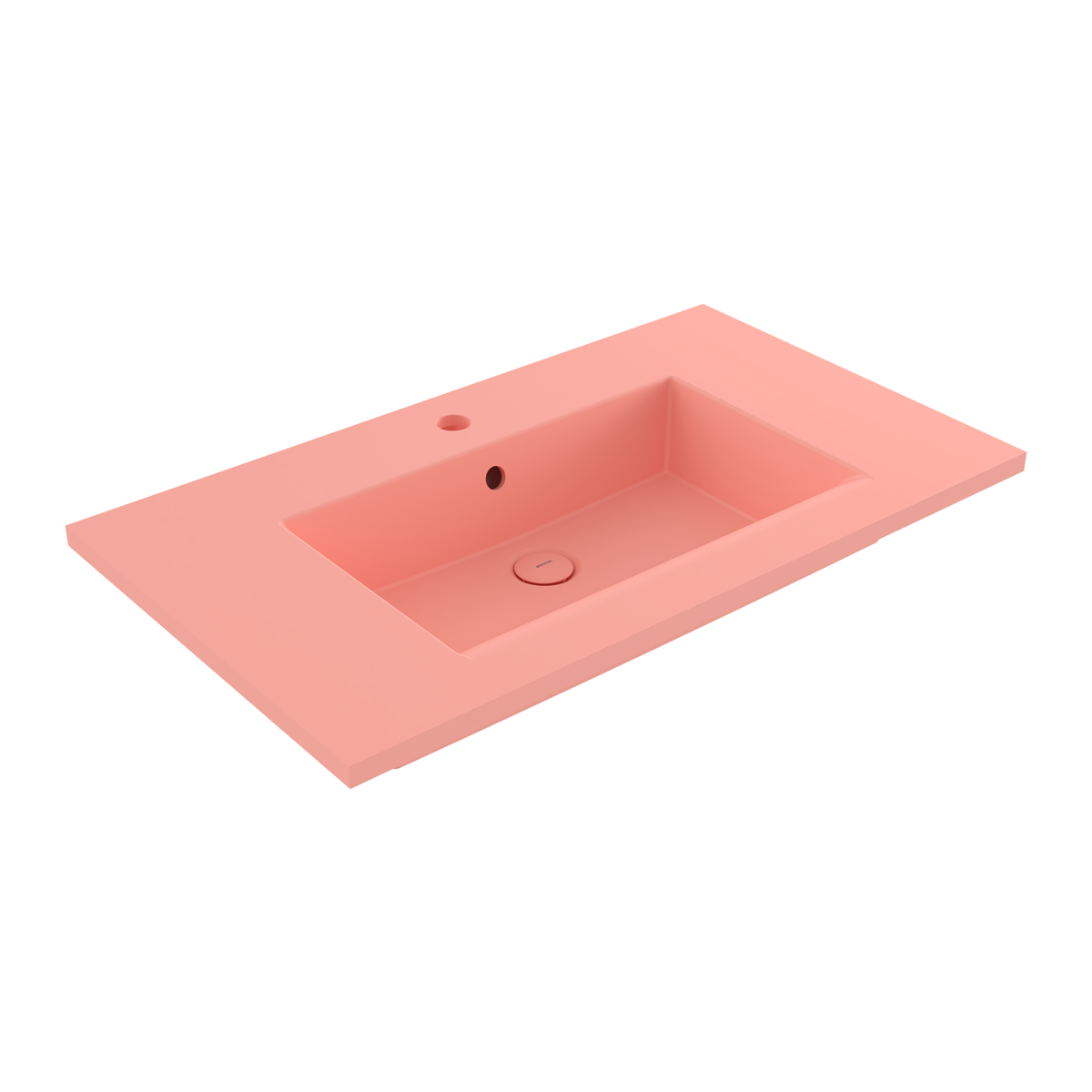 Bocchi Milano Etajerli Lavabo 80 cm Mat Somon ürün görseli