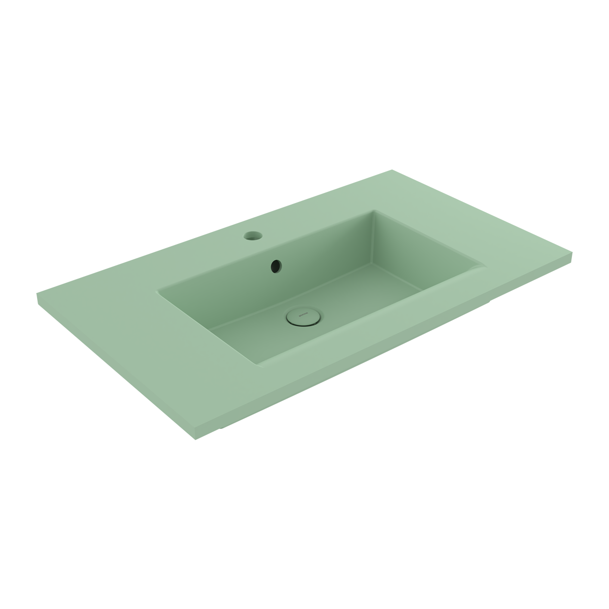 Bocchi Milano Etajerli Lavabo 80 cm Mat Mint Yeşil ürün görseli