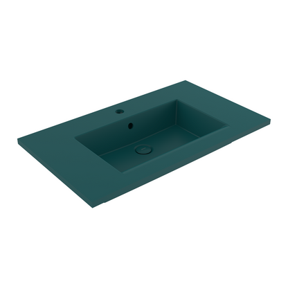 Bocchi Milano Etajerli Lavabo 80 cm Mat Petrol Mavisi ürün görseli