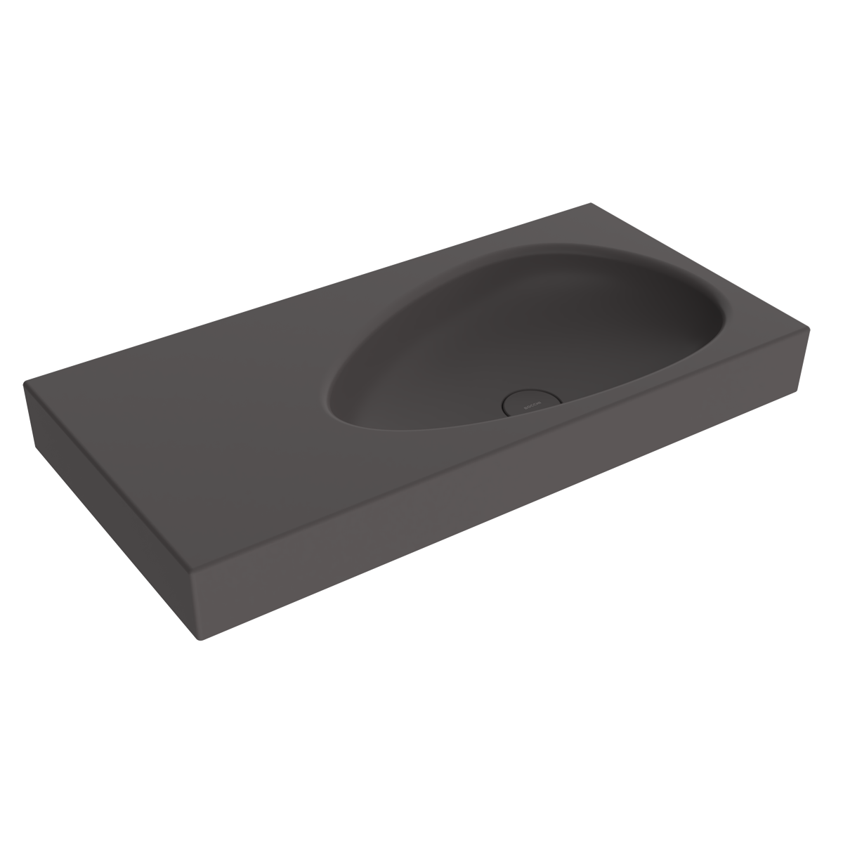 Bocchi Etna 90 cm Etajerli Lavabo Mat Antrasit ürün görseli