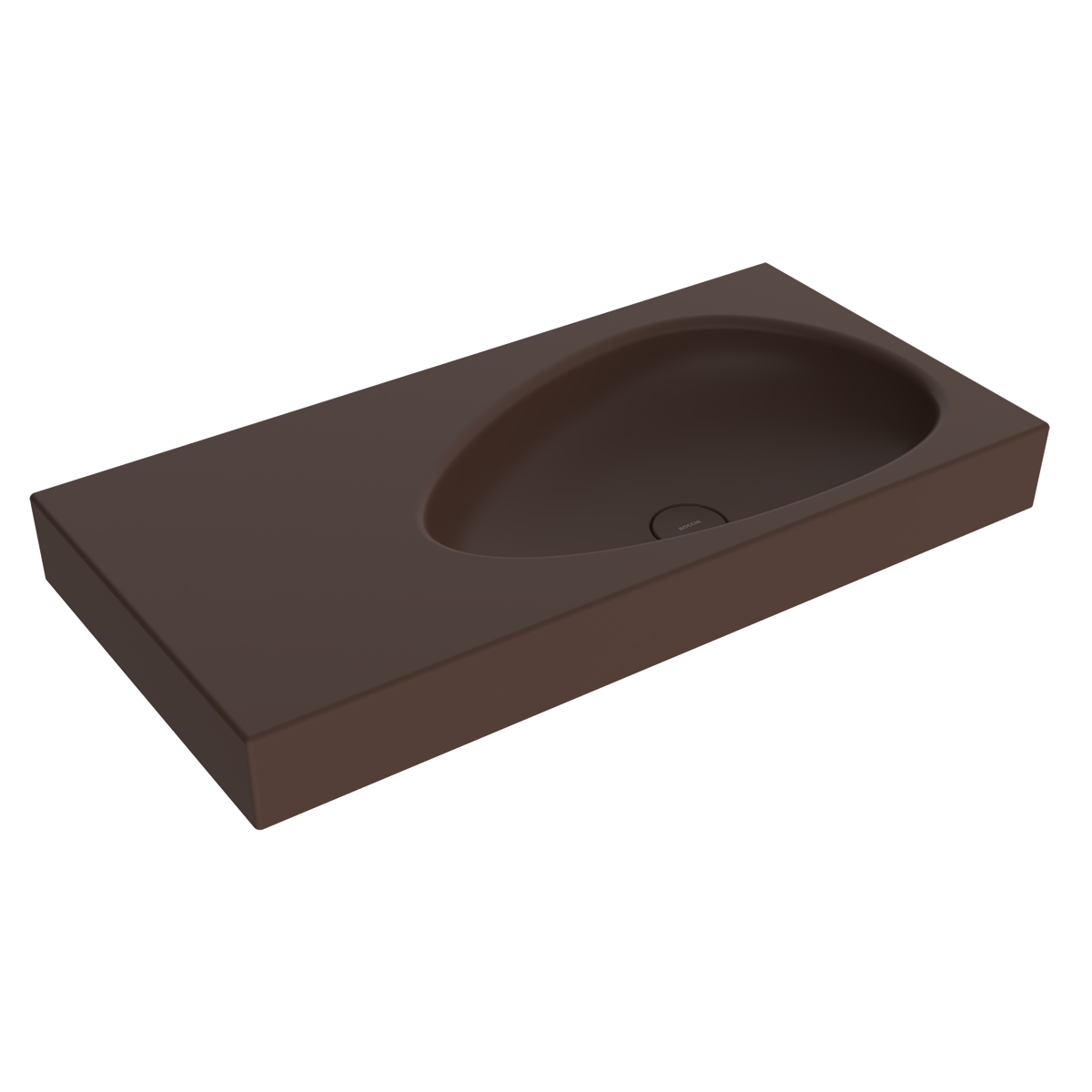 Bocchi Etna 90 cm Etajerli Lavabo Mat Kahve ürün görseli