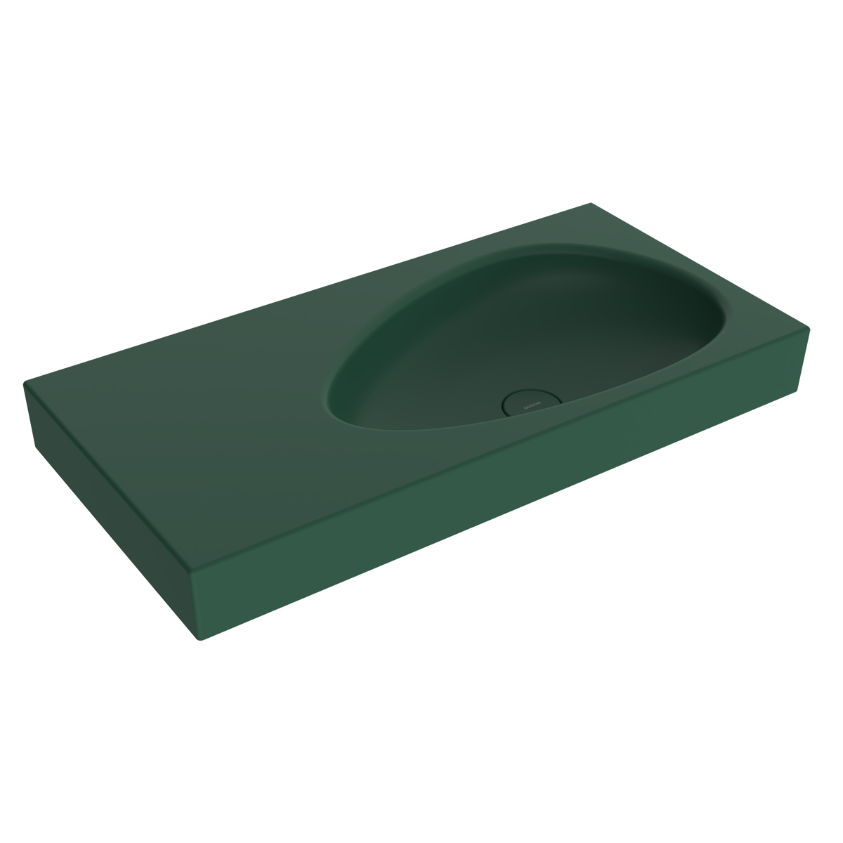 Bocchi Etna 90 cm Etajerli Lavabo Mat Yeşil ürün görseli