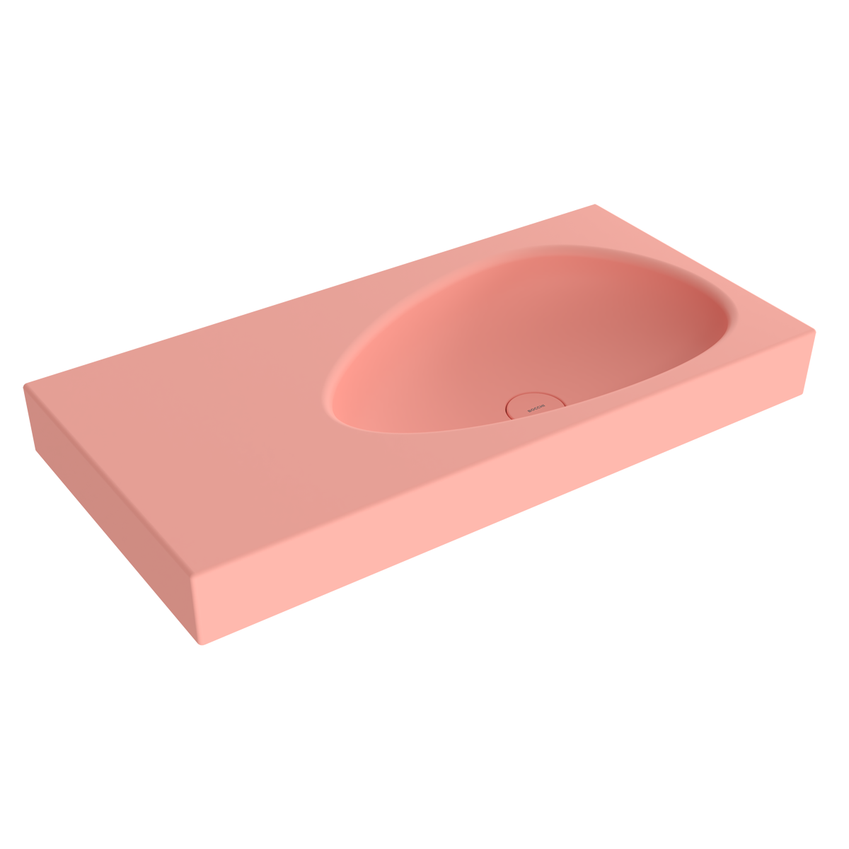 Bocchi Etna 90 cm Etajerli Lavabo Mat Somon ürün görseli
