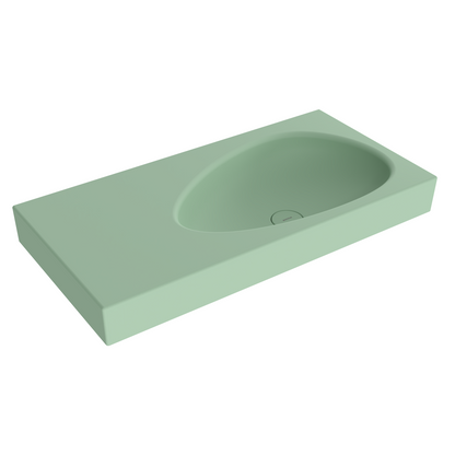 Bocchi Etna 90 cm Etajerli Lavabo Mat Mint Yeşil ürün görseli