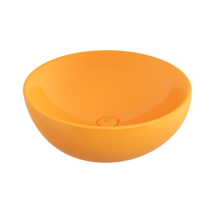 Bocchi Venezia 45 cm Çanak Lavabo Parlak Mandalina Sarısı