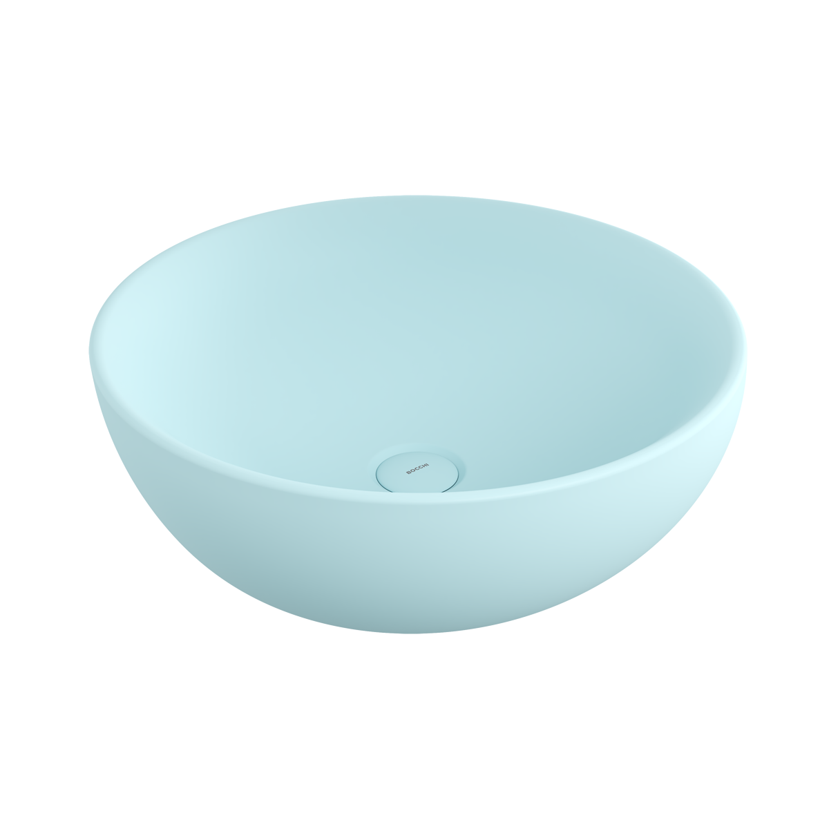 Bocchi Venezia 45 cm Çanak Lavabo Mat Buz Mavisi